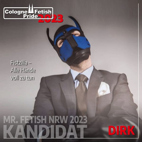 Unterstütze Fistzilla bei der Wahl zum Mr Fetish NRW 2023!